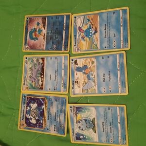 COPY - 6 water Pokémon cards